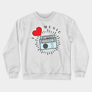 I Love Music Crewneck Sweatshirt